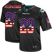 Wholesale Cheap Nike Dolphins #29 Minkah Fitzpatrick Black Men's Stitched NFL Elite USA Flag Fashion Jersey