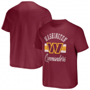 Wholesale Cheap Men's Washington Commanders Burgundy x Darius Rucker Collection Stripe T-Shirt