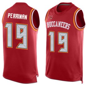 Wholesale Cheap Nike Buccaneers #19 Breshad Perriman Red Team Color Men\'s Stitched NFL Limited Tank Top Jersey