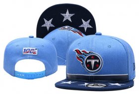Wholesale Cheap Titans Team Logo Navy Blue 2019 Draft 100th Season Adjustable Hat YD