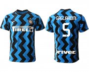 Wholesale Cheap Men 2020-2021 club Inter Milan home aaa versio 5 blue Soccer Jerseys