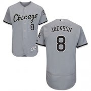 Wholesale Cheap White Sox #8 Bo Jackson Grey Flexbase Authentic Collection Stitched MLB Jersey