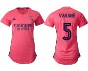 Wholesale Cheap 2021 Real Madrid away aaa version women 5 soccer jerseys