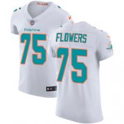 Wholesale Cheap Nike Dolphins #75 Ereck Flowers White Men's Stitched NFL New Elite Jersey