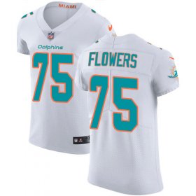 Wholesale Cheap Nike Dolphins #75 Ereck Flowers White Men\'s Stitched NFL New Elite Jersey
