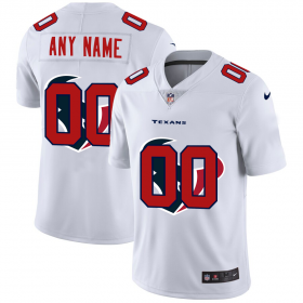 Wholesale Cheap Houston Texans Custom White Men\'s Nike Team Logo Dual Overlap Limited NFL Jersey