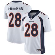 Wholesale Cheap Nike Broncos #28 Royce Freeman White Men's Stitched NFL Vapor Untouchable Limited Jersey