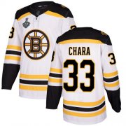 Wholesale Cheap Adidas Bruins #33 Zdeno Chara White Road Authentic Stanley Cup Final Bound Stitched NHL Jersey