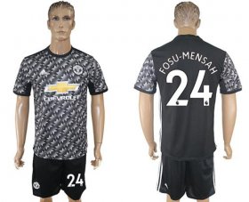 Wholesale Cheap Manchester United #24 Fosu-Mensah Black Soccer Club Jersey