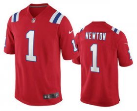 Wholesale Cheap Men\'s New England Patriots #1 Cam Newton Red 2020 NEW Vapor Untouchable Stitched NFL Nike Limited Jersey