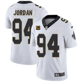 Wholesale Cheap Men\'s New Orleans Saints 2022 #94 Cameron Jordan White With 4-star C Patch Vapor Untouchable Limited Stitched NFL Jersey
