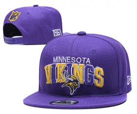 Wholesale Cheap Vikings Team Logo Purple 1961 Anniversary Adjustable Hat YD