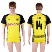 Wholesale Cheap Dortmund #14 Isak Yellow Soccer Club Jersey
