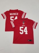 Wholesale Cheap Toddler San Francisco 49ers #54 Fred Warner Limited Red Vapor Stitched Jersey