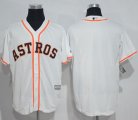 Wholesale Cheap Astros Blank White New Cool Base Stitched MLB Jersey