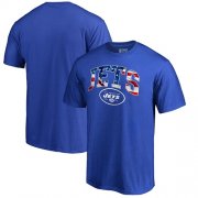 Wholesale Cheap Men's New York Jets NFL Pro Line by Fanatics Branded Royal Banner Wave T-Shirt