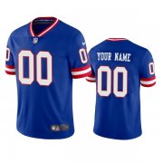 Wholesale Cheap Men's New York Giants Customized Royal Vapor Untouchable Classic Retired Player Stitched Jersey