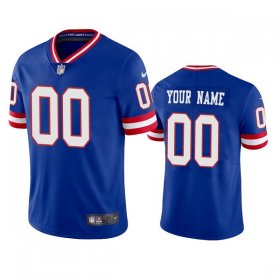 Wholesale Cheap Men\'s New York Giants Customized Royal Vapor Untouchable Classic Retired Player Stitched Jersey