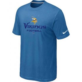 Wholesale Cheap Nike Minnesota Vikings Critical Victory NFL T-Shirt Light Blue