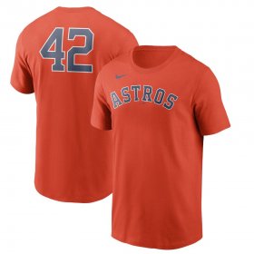 Wholesale Cheap Houston Astros Nike Jackie Robinson Day Team 42 T-Shirt Orange