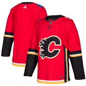 Wholesale Cheap Adidas Flames Blank Red Home Authentic Stitched NHL Jersey