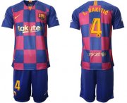 Wholesale Cheap Barcelona #4 I.Rakitic 20th Anniversary Edition Home Soccer Club Jersey