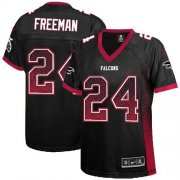 Wholesale Cheap Nike Falcons #24 Devonta Freeman Black Alternate Women's Stitched NFL Elite Drift Fashion Jersey
