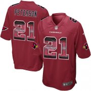Wholesale Cheap Nike Cardinals #21 Patrick Peterson Red Team Color Men's Stitched NFL Limited Strobe Jersey