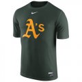 Wholesale Cheap Oakland Athletics Nike Authentic Collection Legend Logo 1.5 Performance T-Shirt Green
