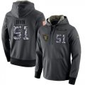 Wholesale Cheap NFL Men's Nike Oakland Raiders #51 Bruce Irvin Stitched Black Anthracite Salute to Service Player Performance Hoodie