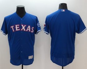 Wholesale Cheap Rangers Blank Blue Flexbase Authentic Collection Stitched MLB Jersey