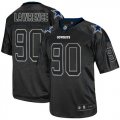 Wholesale Cheap Nike Cowboys #90 Demarcus Lawrence Lights Out Black Men's Stitched NFL Elite Jersey