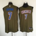 Wholesale Cheap Oklahoma City Thunder #7 Carmelo Anthony Olive Nike Swingman Jersey