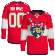 Wholesale Cheap Men's Florida Panthers Active Player Custom Red 2023 Stanley Cup Final Stitched Jersey