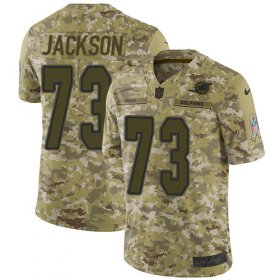 Wholesale Cheap Nike Dolphins #73 Austin Jackson Camo Men\'s Stitched NFL Limited 2018 Salute To Service Jersey