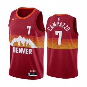 Wholesale Cheap Nike Nuggets #7 Facundo Campazzo Red NBA Swingman 2020-21 City Edition Jersey