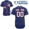 Wholesale Cheap Nationals Authentic Blue Cool Base MLB Jersey (S-3XL)