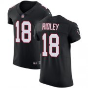 Wholesale Cheap Nike Falcons #18 Calvin Ridley Black Alternate Men's Stitched NFL Vapor Untouchable Elite Jersey