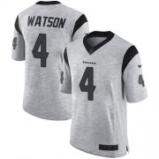 Wholesale Cheap Nike Texans #4 Deshaun Watson Gray Men's Stitched NFL Limited Gridiron Gray II Jersey