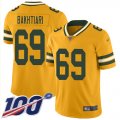 Wholesale Cheap Nike Packers #69 David Bakhtiari Gold Men's Stitched NFL Limited Inverted Legend 100th Season Jersey