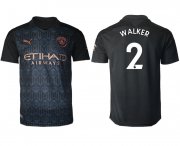 Wholesale Cheap Men 2020-2021 club Manchester City away aaa version 2 black Soccer Jerseys