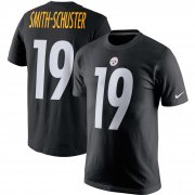 Wholesale Cheap Pittsburgh Steelers #19 JuJu Smith-Schuster Nike Player Pride Name & Number T-Shirt Black