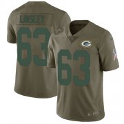 Wholesale Cheap Nike Packers #63 Corey Linsley Olive Men's Stitched NFL Limited 2017 Salute To Service Jersey