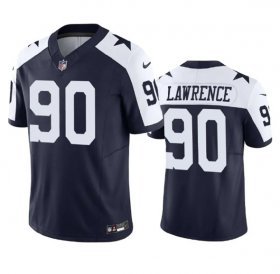 Wholesale Cheap Men\'s Dallas Cowboys #90 Demarcus Lawrence Navy 2023 F.U.S.E. Vapor Limited Stitched Football Jersey