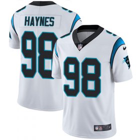 Wholesale Cheap Nike Panthers #98 Marquis Haynes White Men\'s Stitched NFL Vapor Untouchable Limited Jersey