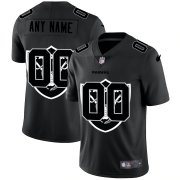 Wholesale Cheap Las Vegas Raiders Custom Men's Nike Team Logo Dual Overlap Limited NFL Jersey Black