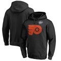 Wholesale Cheap Men's Philadelphia Flyers Black 2019 Stadium Series Primary Logo Pullover Hoodie