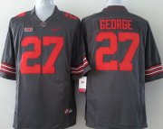 Wholesale Cheap Ohio State Buckeyes #27 Eddie George 2014 Gray Limited Jersey