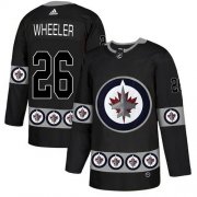 Wholesale Cheap Adidas Jets #26 Blake Wheeler Black Authentic Team Logo Fashion Stitched NHL Jersey
