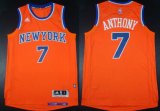 Wholesale Cheap New York Knicks #7 Carmelo Anthony Revolution 30 Swingman 2014 New Orange Jersey